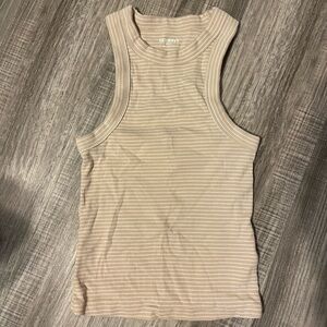Size Xs tall tan striped old navy tank top